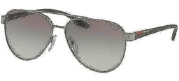 Prada Sport 54TS Gafas, Gunmetal/GREYGRADIENT, 58 Hombres