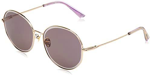 Nina Ricci SNR320M Gafas, Shiny Light Gold, 58 para Mujer