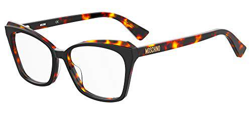 MOSCHINO MOS569 Gafas, Black Havana, 53 para Mujer