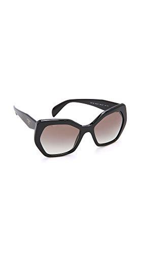 Prada 0PR16RS 1AB0A7 56 Gafas de Sol, Negro (Black/Grey)