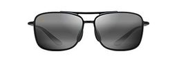 Maui Jim KAUPO Gap Gafas, Gloss Black, 61/15/140 Unisex Adultos