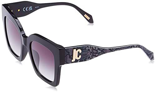 Just Cavalli SJC019 Gafas, Shiny Black, 52 para Mujer