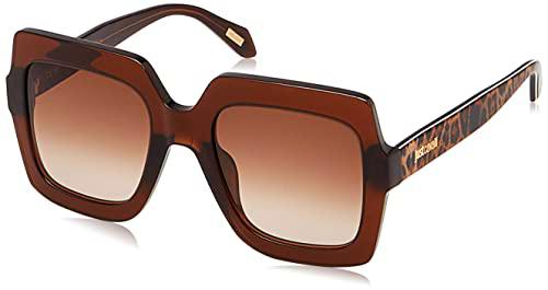 Just Cavalli SJC023 Gafas, Shiny TRANSP.Brown, 53 para Mujer