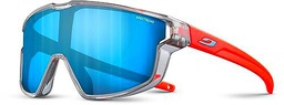 Julbo Fury Mini Gafas DE Sol, Gris TRANSLU Brillante/Naranja Fluo Mate