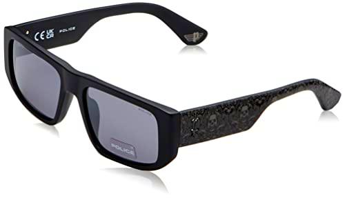 Police SPLL13 Gafas, Matt/Sandblasted Black, 55 para Hombre