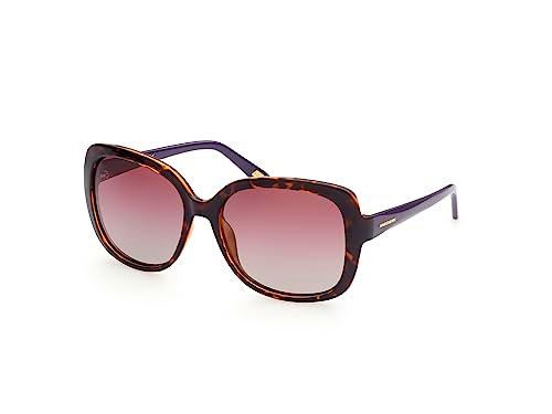 Skechers Se6126 Gafas, Dark Havana, 58 para Mujer