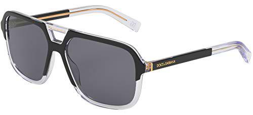 DOLCE &amp; GABBANA 0DG4354 Gafas de Sol, Matte Black, 58 para Hombre