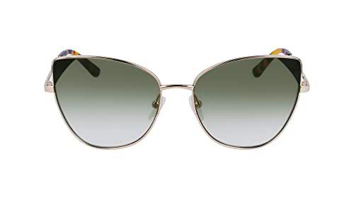 KARL LAGERFELD KL341S Gafas, Shiny Gold, 56/16/140 para Mujer