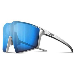 Julbo Edge Gafas DE Sol, Plata Brillante/Mate Blanco