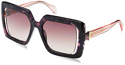 Just Cavalli SJC027 Gafas, Shiny TRANSP.Violet Havana