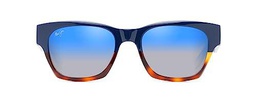 Maui Jim Valley Isle Gafas, Navy with Tortoise, 54/20/145 Unisex Adultos