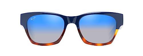 Maui Jim Valley Isle Gafas, Navy with Tortoise, 54/20/145 Unisex Adultos