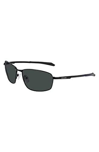 Columbia Men's Sunglasses C114SP FIR RIDGE - Shiny Black/Solid Green Lens with Solid Green Lens