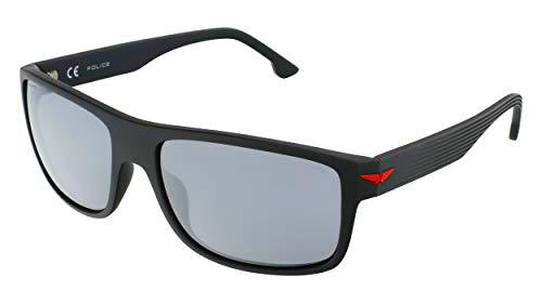 Police SPLB39E Gafas, Shiny Full Anthracite Grey, 60 para Hombre