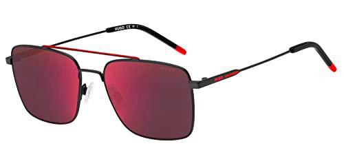 HUGO HG 1177/S Gafas, Matte Black Red, 57 para Hombre