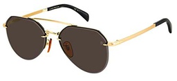 DAVID BECKHAM DB 1090/G/S Gafas, Gold Black, 59 para Hombre