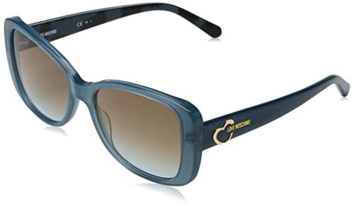 MOSCHINO LOVE MOL054/S Gafas, Blue Pattern Blue, 56 para Mujer