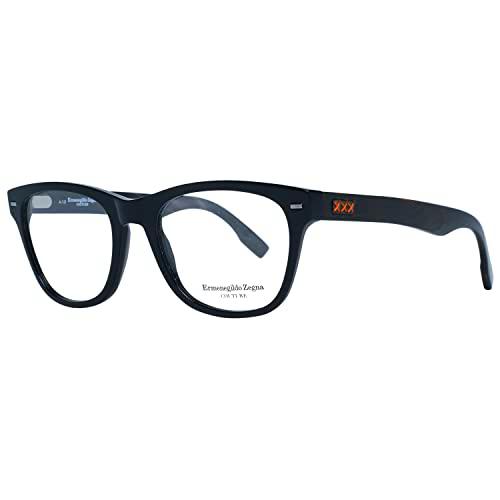 Ermenegildo Zegna ZC5001 Monturas de Gafas, Negro (Negro Lucido)