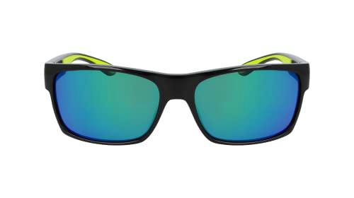 Columbia Men's Sunglasses C566SP BRISK TRAIL - Black/Green Flash with Polar Grey W/Green Flash Lens