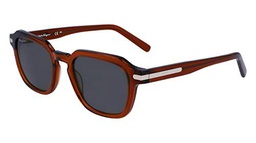 FERRAGAMO SF1089S Gafas, Transparent Brown, 52/21/145 para Hombre