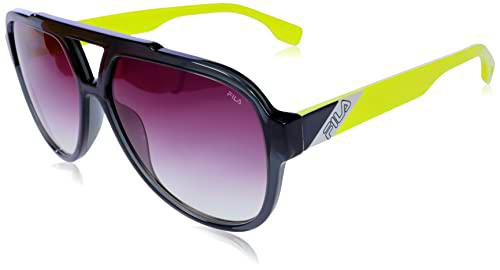 Fila SFI459 Gafas, Shiny Dark Grey, 59 Unisex Adulto