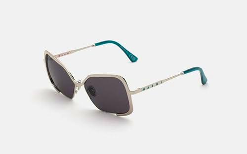 MARNI Unila Valley Silver Teal Gafas de Sol, Adultos Unisex