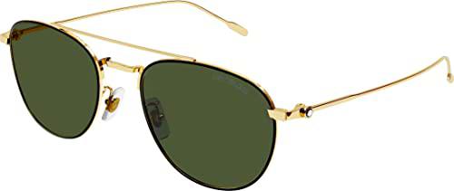 Montblanc EW RD Round Gold Col Frame Green M Gafas de Sol