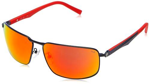 Fila SFI446 Gafas, Total Semi Matt Black, 63 para Hombre