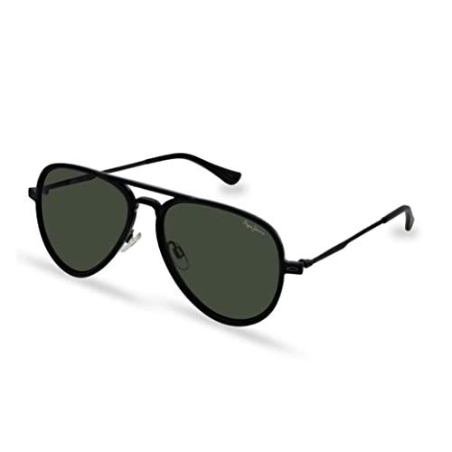 Pepe Jeans Gafas de sol cristianas para hombre, negro, 57/16-145