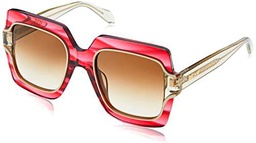 Just Cavalli SJC023V Gafas, Striped Shiny Raspberry