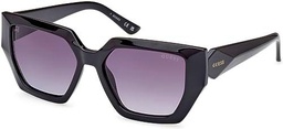 Guess GU7896 Gafas, Shiny Black, 53/16/140 para Mujer