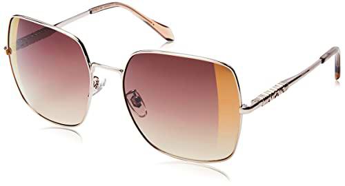 Just Cavalli SJC031 Gafas, Shiny Red Gold W/Matt/Sandblasted/Satin