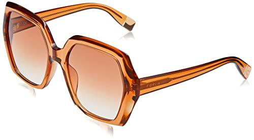 Furla SFU620V Gafas, Shiny TRANSP.Cognac, 56 para Mujer