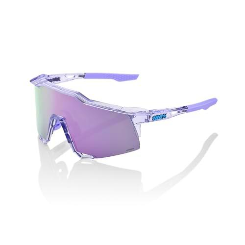 100% Speedcraft Sport Performance - Gafas de sol de ciclismo (lavanda translúcida pulida