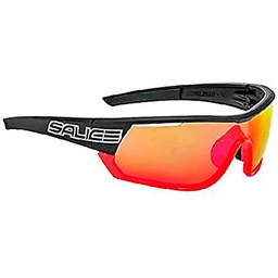 Salice 016rwp Gafas de Sol, Unisex Adulto, Negro y Rojo