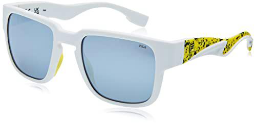 Fila SFI463 Gafas, Mat White, 53 para Hombre