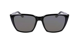 DRAGON Luna Gafas, Shiny Black/LL Smoke, 55/17/145 para Mujer