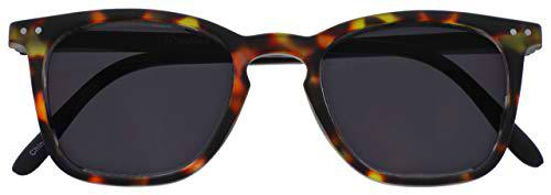 Opulize Bex Grande Hombres Estilo Diseñador Carey Marrón Mate Negro Armas Lectores De Sol Gafas De Lectura UV400 S64-2 +1,50