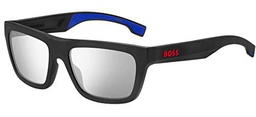 HUGO BOSS BOSS 1450/S Gafas, Matte Black Blue, 57 para Hombre