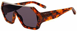 Philipp Plein SPP047 Gafas, Honey/Black/Olive Havana Pattern