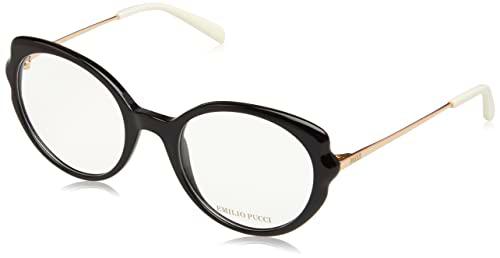 Emilio Pucci EP5193 Gafas de Sol, 001, 52 Unisex Adulto