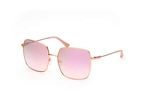 SKECHERS EYEWEAR SE6097 Gafas, Shiny Rose Gold/Bordeaux Mirror