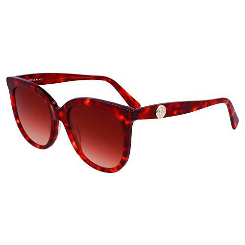 LONGCHAMP LO731S Gafas, Red Havana, 54/19/145 para Mujer