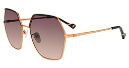 YALEA SYA057 Gafas, Shiny Copper Gold with Coloured Parts