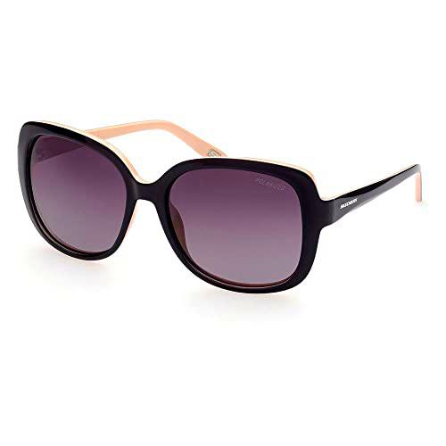 Skechers Se6126 Gafas, Shiny Black, 58 para Mujer