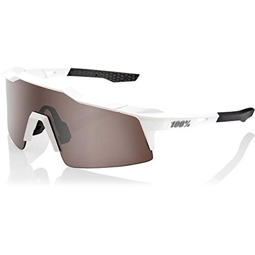 100% GAFAS Speedcraft Sl - Matte White - Hiper Silver Mirror Lens GAFAS Unisex adulto