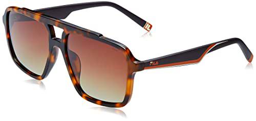 Fila SFI460 Gafas, Shiny Havana, 57 Unisex Adulto