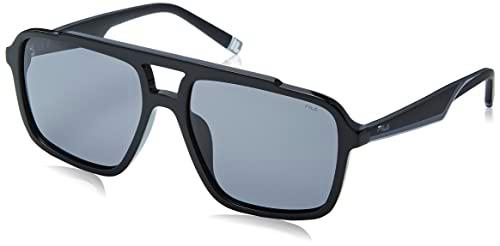 Fila SFI460 Gafas, Shiny Black, 57 Unisex Adulto