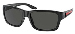 Prada 0PS 04XS Sunglasses, Negro/Gris Oscuro Hidrofóbico