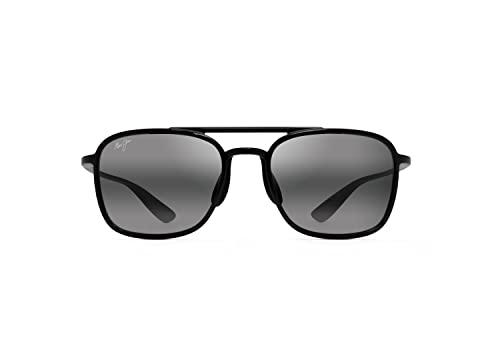 Maui Jim KEOKEA Gafas, Black Gloss, 55/20/145 Unisex Adultos